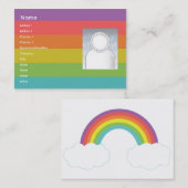 Regenboog - Chubby Visitekaartje (Voorkant / Achterkant)