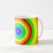 Regenboog Cirkel Ontwerp-40686 Koffiemok (Voorkant rechts)