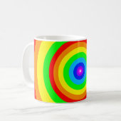 Regenboog Cirkel Ontwerp-40686 Koffiemok (Voorkant links)