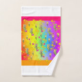 Regenboog Cirkel Van Bloemstukken Bad Handdoek (Handdoek)
