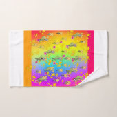 Regenboog Cirkel Van Bloemstukken Bad Handdoek (Handdoek)