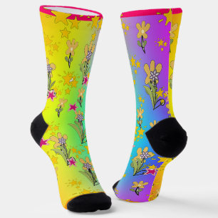 Regenboog Cirkel Van Bloemstukken Sokken