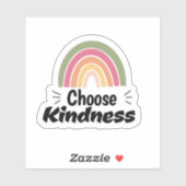 Regenboog citaat sticker (Vel)