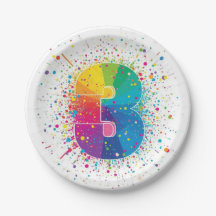 Regenboog Confetti 1e Verjaardag Servetten Kleurri