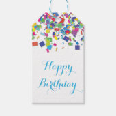 Regenboog Confetti | Cadeau Label Cadeaulabel (Voorkant)