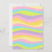 Regenboog Confetti Knuffel Roze Eenhoorn Verjaarda Kaart (Achterkant)