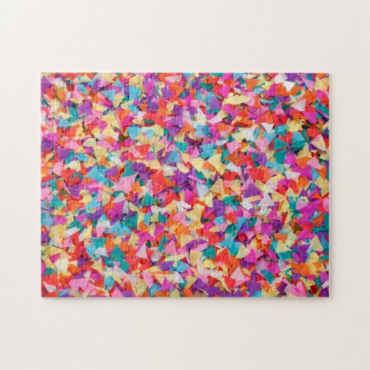 Regenboog Confetti Legpuzzel (Horizontaal)