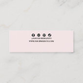 Regenboog Confetti Oorbel Houder Sieraden Display Mini Visitekaartje (Achterkant)