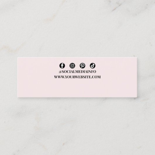 Regenboog Confetti Oorbel Houder Sieraden Display Mini Visitekaartje (Achterkant)