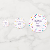 Regenboog Confetti Schattige Kitty Kat Verjaardags (Achterkanten)