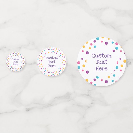 Regenboog Confetti Schattige Kitty Kat Verjaardags (Achterkanten)