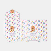 Regenboog Confetti Schattige Kitty Kat Verjaardags Bedankdoosjes (Uitgevouwen)