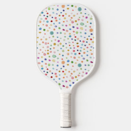 Regenboog Confetti Stippen Waterverf Pickleball Pa Paddle