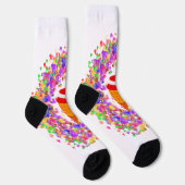 Regenboog Confetti Wervel Ijs Sokken (Rechts)