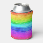 Regenboog coozie (Blikje Voorkant)