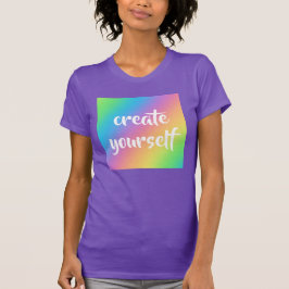 Regenboog "Creëer Yourself" T-shirt