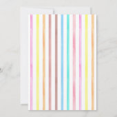 Regenboog Cupcakes | Schattige Meisjes Verjaardags Kaart (Achterkant)