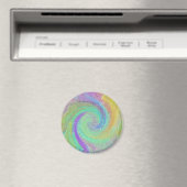 Regenboog Cycloon Abstracte Kunst Magneet (Insitu (Vaatwasser))