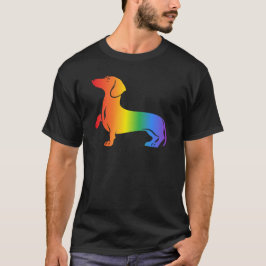 Regenboog Dachshund Hondenliefhebber T-shirt