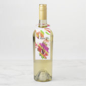 Regenboog Daisy Streep Design Flessenhanger (Op fles)