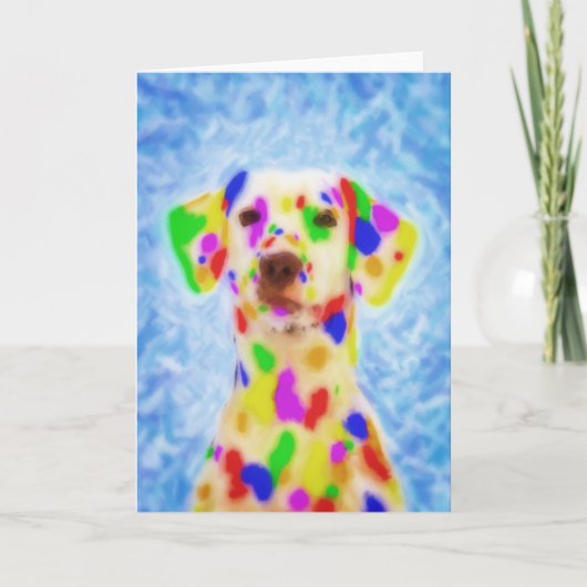 Regenboog Dalmatian Kaart (Voorkant)