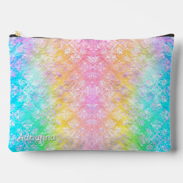 [Regenboog Damast] Elegante Kleurrijke Zachte Past Etui