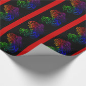 Regenboog Dame Inpakpapier (Hoek)