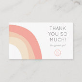 Regenboog Dank u Visitekaartje (Voorkant)