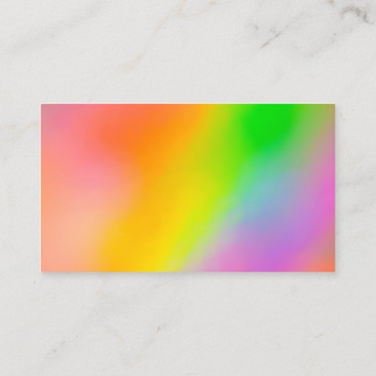 Regenboog Dank u wel het grillige Visitekaartje (Achterkant)