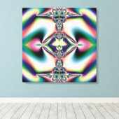 Regenboog Diamant Canvas Afdruk (Insitu (Houten vloer))