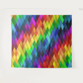 Regenboog Diamant Geometrisch Patroon Wandkleed (Voorkant (horizontaal))