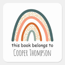 Regenboog dit boek is van kinderen ex libris