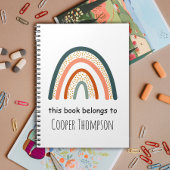 Regenboog dit boek is van kinderen schrift notitieboek