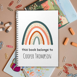 Regenboog dit boek is van kinderen schrift notitieboek