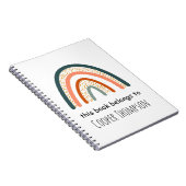 Regenboog dit boek is van kinderen schrift notitieboek (Rechterzijde)