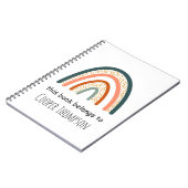 Regenboog dit boek is van kinderen schrift notitieboek (Linkerzijde)