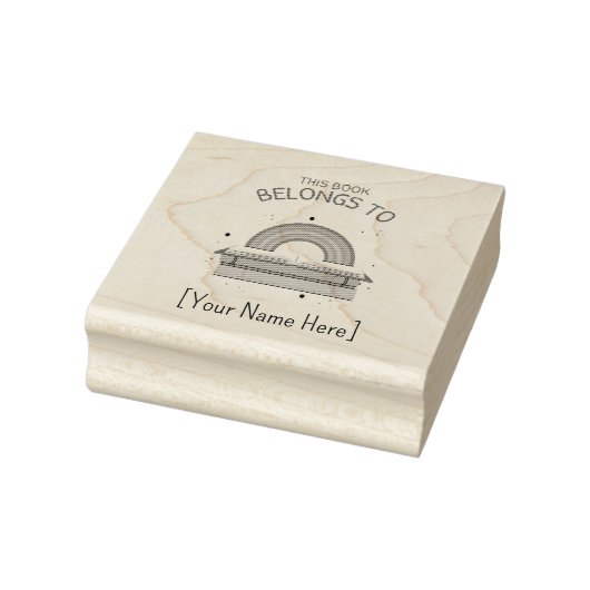 Regenboog Dit hoort bij boekenleggers Rubberstempel (Stempel)