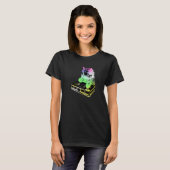 Regenboog Dj Kat Krabben T-shirt (Voorkant volledig)