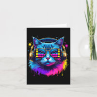 Regenboog Dj Kat Muziek Liefhebber Voor Kat Liefhe