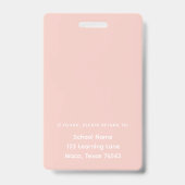 Regenboog Docent Naam Badge Foto ID (Achterkant)