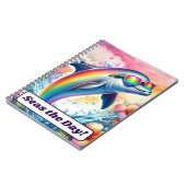 Regenboog Dolfijn Zeeen de dag meisjes terug naar Notitieboek (Linkerzijde)