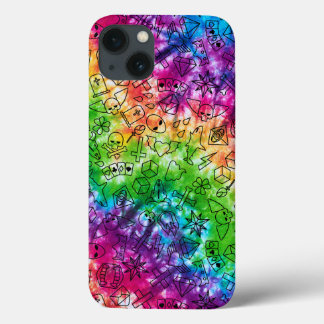 Regenboog Doodle Case-Mate iPhone Case