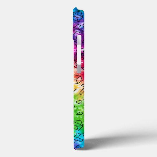 Regenboog Doodle Case-Mate iPhone Case (Achterkant / Links)