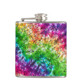 Regenboog Doodle Heupfles (Voorkant)