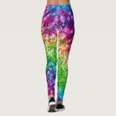 Regenboog Doodle Leggings (Achterkant)