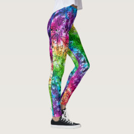 Regenboog Doodle Leggings