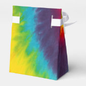 Regenboog Draai Dyed Groovy Kleurrijke Feest Bedankdoosjes (Achterkant)