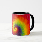 Regenboog Draai Dyed Hippie Kleurrijk Mok (Voorkant rechts)