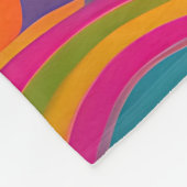 Regenboog Draaiing Abstracte Levendige Energie Fleece Deken (Hoek)