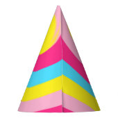 Regenboog Draaikolk Feesthoedjes (Achterkant)